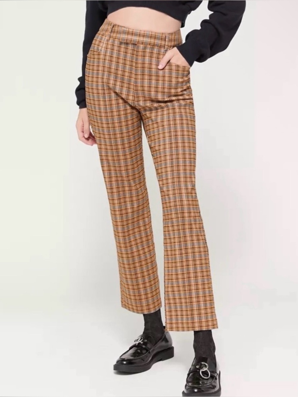 Urban Outfitters Pants Mensy Plaid Straight Leg Trouser